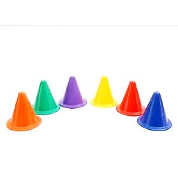 PVC Vinyl Cone Round Base Set/6