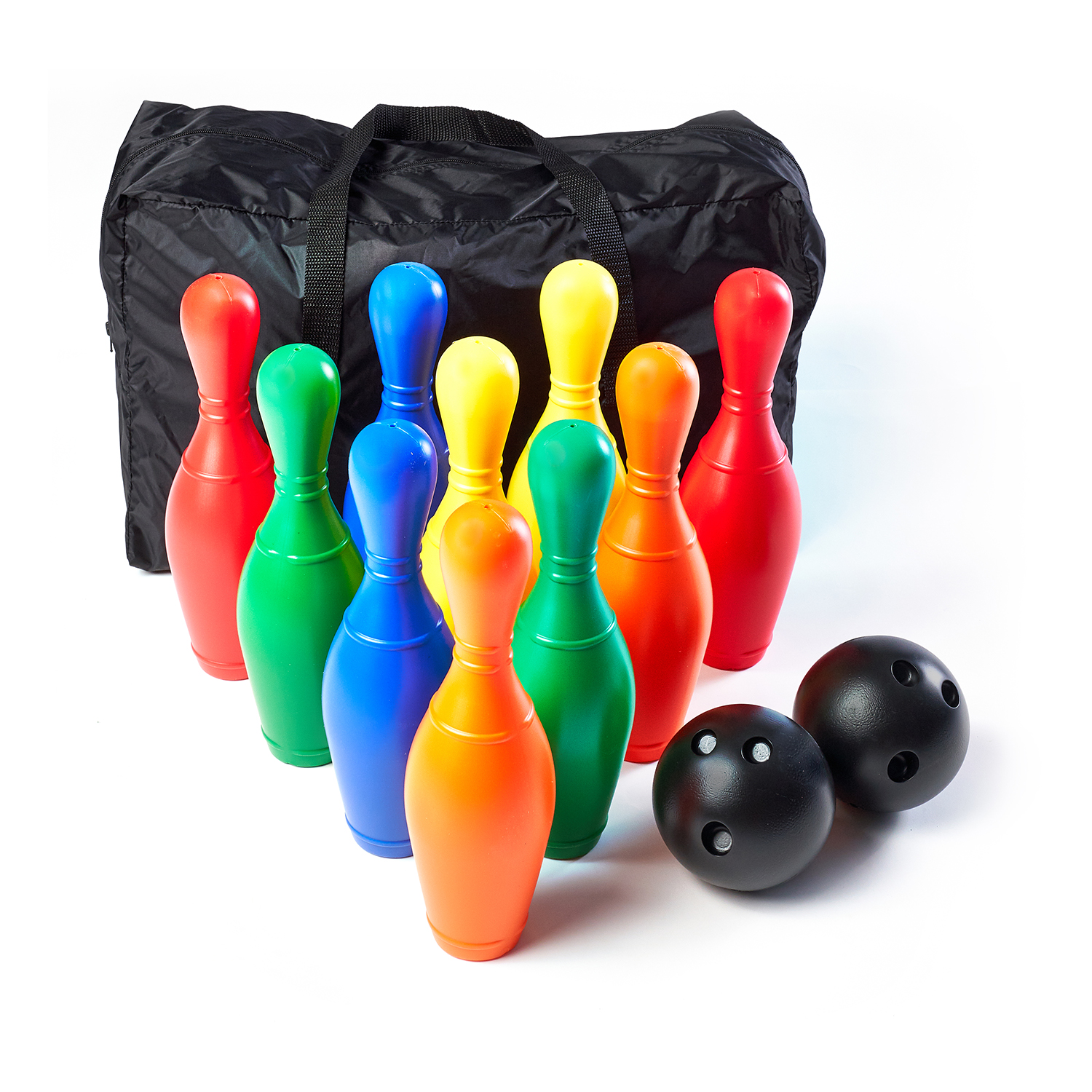 Colorful Bowling Ball + Hand Bag